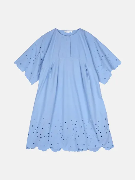 brocade blue dress The Hazel Dress in Light Blue Lilibet Brocade 00 / Light Blue Lilibet Brocade main image 1