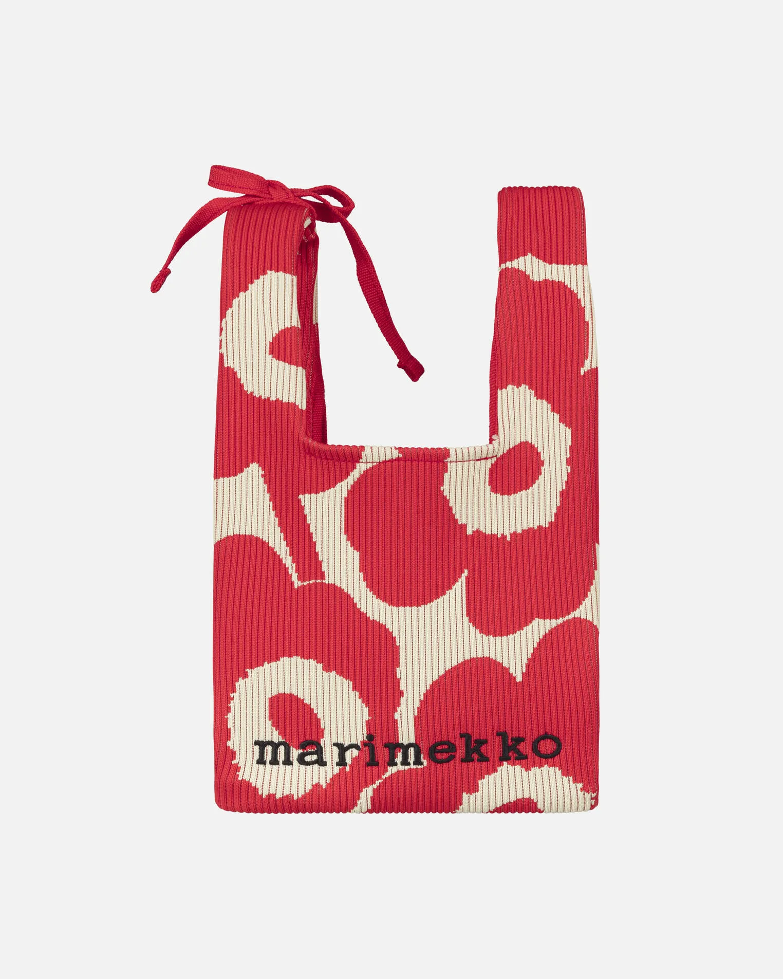 Knitted Mini Tote Unikko | Marimekko Pre-loved