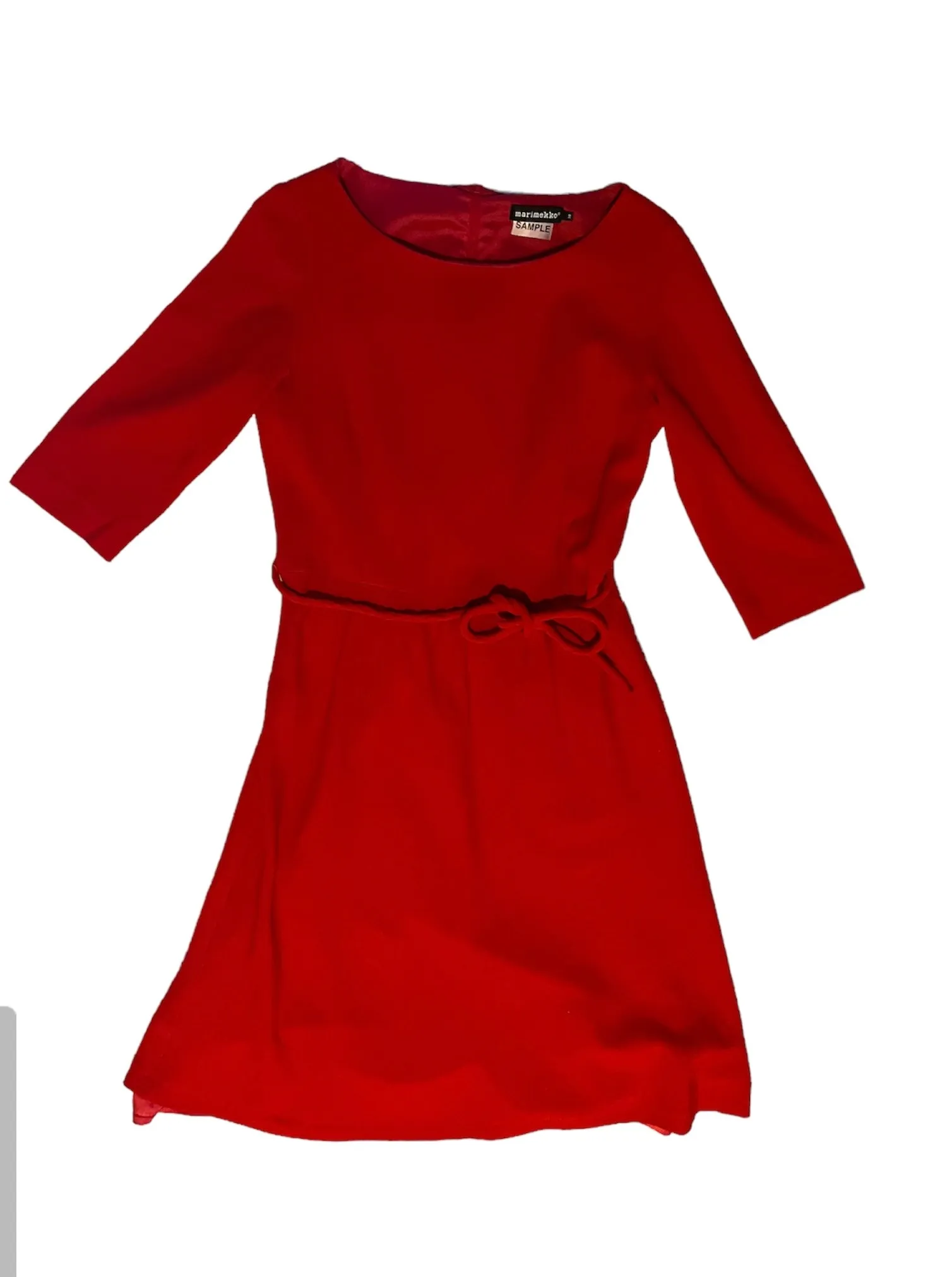 strapless open back dress Yumi Red Sequin Midi Wrap Dress With Split Hemline And Long Sleeves